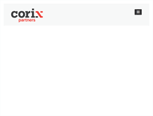 Tablet Screenshot of corixpartners.com